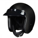 GXT A303 DOT Motorcycle 3/4 Face Carbon fiber Helmet Motorbike Scooter Crash Visor