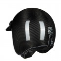 GXT A303 DOT Motorcycle 3/4 Face Carbon fiber Helmet Motorbike Scooter Crash Visor