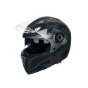 JK105 Motorcycle Helmet Flip Up Unveiled Headpiece With Double Lens Electric Bike Men Anti-Fog All Seasons Helmets