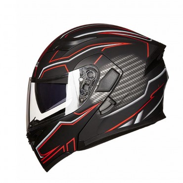 JK902 Full Face Motorcycle Helmet Double Lens Flip Up Motorbike MOTO Motocross Scooter Dual Visor Helmets