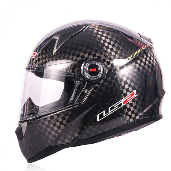 LS2 New FF396 12K Carbon Fiber Full Face Helmet With Anti-fog Lens