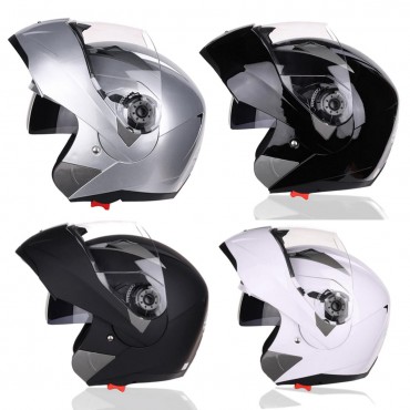 Motorcycle Full Face Flip Up Helmet Dual Lens Anti-fog