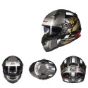 Motorcycle Full Face Helmet With Inner Sun Shield Outdoor Racing Motocross