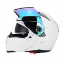 Motorcycle Open Face Helmet Dual Visor Flip Up Adult Full Face Motocross Dirt Bike M/L/XL