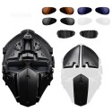 Multifunctional Motorcycle Motocross Anti-shock Tactical Military Adjustable Helmet+Fan+Mask+Goggles