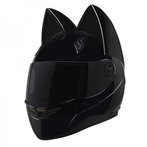 Motorcycle Full Face Helmet Women Cat Ear Women Personality 5 Colors