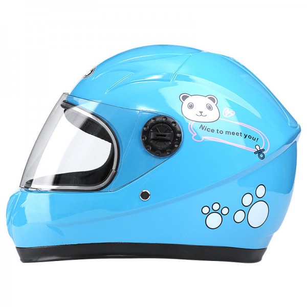 Motorcycle Riding Electric Bike Helmet Children Outdoor Safety Motorcycle Kids Children Cute Bear Helmet