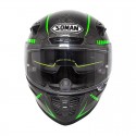 24K Carbon Fiber Fluorescent Motorcycle Helmet Full Face Moto Casco Motor bike Racing Casque Cycling Capacete X7