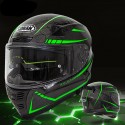 24K Carbon Fiber Fluorescent Motorcycle Helmet Full Face Moto Casco Motor bike Racing Casque Cycling Capacete X7