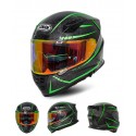 24K Carbon Fiber Fluorescent Len Motorcycle Helmet Full Face Moto Casco Motor bike Racing Casque Cycling Capacete X7