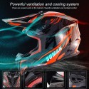 ECE Motocross Full Face Protective Safety Adult Motorcycle Off-road Helmet Flip Up Sun Shield Cover SM633