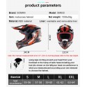 ECE Motocross Full Face Protective Safety Adult Motorcycle Off-road Helmet Flip Up Sun Shield Cover SM633