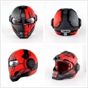 Iron Man Helmet Flip Up Motorcycle Helmet Robot Style Motor Bike Casco Monster Casque DOT Approval