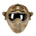 CS Army Tactical Helmet With Mask Motorcycle Hunting Riding Outdoor