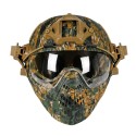 CS Army Tactical Helmet With Mask Motorcycle Hunting Riding Outdoor