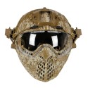 CS Army Tactical Helmet With Mask Motorcycle Hunting Riding Outdoor