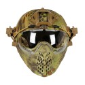 CS Army Tactical Helmet With Mask Motorcycle Hunting Riding Outdoor