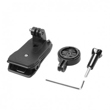 GPS Holder Adapter with 360 Degree Bag Strap Quick Release Clip for Garmin Edge Cycle GPS 25 200 500