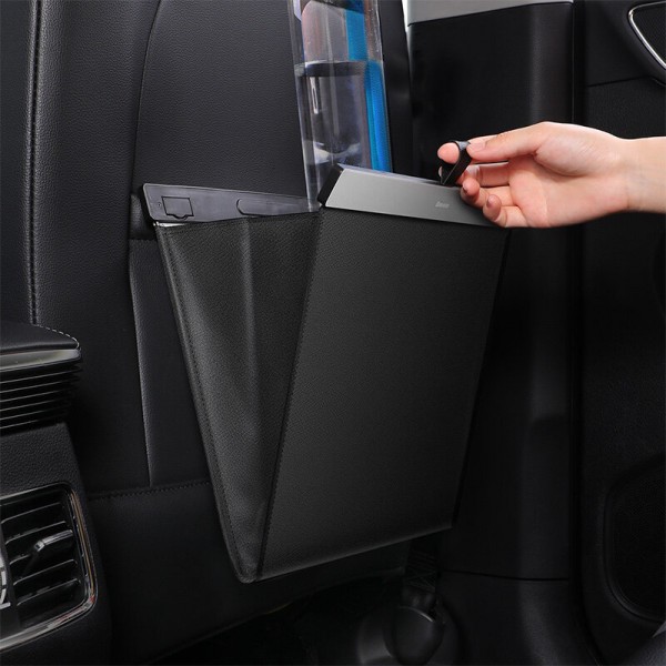 Car Organizer Backseat Storage Bag Magnetic Auto Pocket Holder Car Accessories Car Trash Bin Garbage Can Dustbin Car Bag