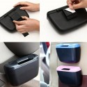 Multi-functional Sticky ABS Car Garbage Cans Trash Bin Side Bucket Box