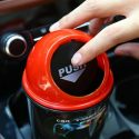 Spring-cap Design Car Mini Dustbin Creative Car Trash Rubbish Bin Can Office Home Auto Decoration