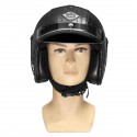 3/4 Face Mask PU Leather Motorcycle Helmet M/ L/ XL Visor Alligator skin Pattern