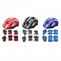 7PCS/Set Kids Boy Girl Safety Helmet Knee Elbow Pads For Cycling Skate Bike Riding