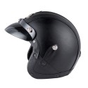 Retro Chopper Motocross Motorcycle PU Leather Half Face Helmet