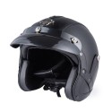 Retro Chopper Motocross Motorcycle PU Leather Half Face Helmet