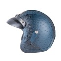 Retro Chopper Motocross Motorcycle PU Leather Half Face Helmet