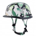 Retro Cruiser Half Face Helmet Motorcycle Riding Leather Camouflage/Black