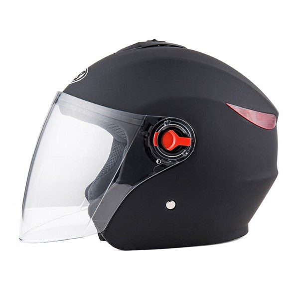 Universal 56-62cm Motorcycle All Season Half Helmet Anti-fog Visor Rainproof Breathable