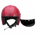 DOT 3/4 Face Motorcycle Motorbike Helmet Scooter Riding Protection Visor M L XL