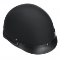 DOT CE Motorcycle Half Face Helmet Chopper Cruiser Scooter ABS Shell M-XXL Black