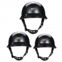 DOT German Motorcycle Carbon Fiber Half Face Helmet Chopper Cruiser Biker M/L/XL