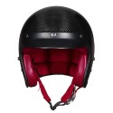 ECE Upgraded 3/4 Face Helmet A500 Retro Vintage Leather Carbon fiber Motorcycle Motorbike Scooter Crash Visor