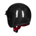 ECE Upgraded 3/4 Face Helmet A500 Retro Vintage Leather Carbon fiber Motorcycle Motorbike Scooter Crash Visor