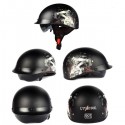 ABS Electric Bicycle Half Face Motorcycle Helmet Retro Electric Motorcar