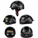 ABS Electric Bicycle Half Face Motorcycle Helmet Retro Electric Motorcar