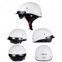 ABS Electric Bicycle Half Face Motorcycle Helmet Retro Electric Motorcar