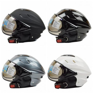 Motor Bike Riding Driving Protective Half Face Helmet ZEUS 125B