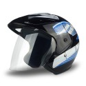 Motorcycle Half Face Helmet ABS Cycling Off-road Scooter Rainproof Breathable