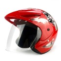 Motorcycle Half Face Helmet ABS Cycling Off-road Scooter Rainproof Breathable