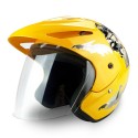 Motorcycle Half Face Helmet ABS Cycling Off-road Scooter Rainproof Breathable