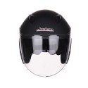 Motorcycle Scooter Half Open Face Helmet Dual Lens Anti-fog Ridng Protective