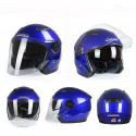 Motorcycle Scooter Half Open Face Helmet Dual Lens Anti-fog Ridng Protective