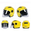Motorcycle Scooter Half Open Face Helmet Dual Lens Anti-fog Ridng Protective