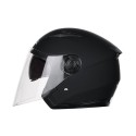 Motorcycle Scooter Half Open Face Helmet Dual Lens Anti-fog Ridng Protective