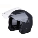 Motorcycle Scooter Half Open Face Helmet Dual Lens Anti-fog Ridng Protective