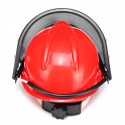Red Safety Helmet Full Face Mask Chainsaw Brushcutte Mesh For Lawn Mower Trimmer Brush Cutter